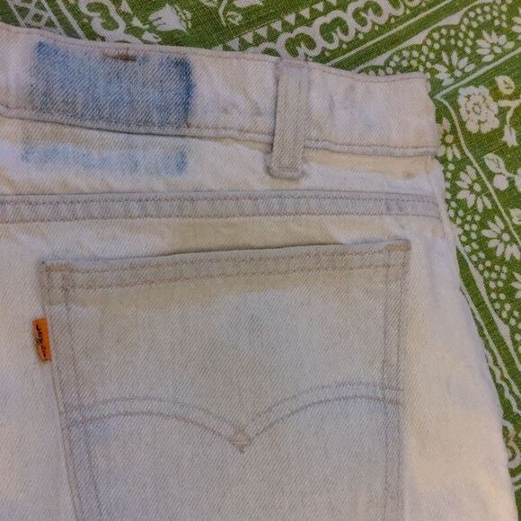 Levi's vintage upcycled jean shorts size 36 - Picture 6 of 9